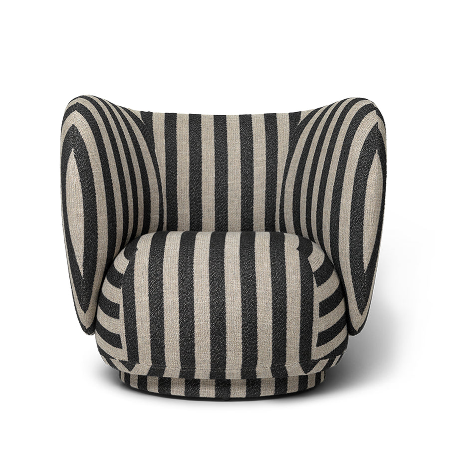 Ferm Living Rico Lounge Louisiana - Sand/Black