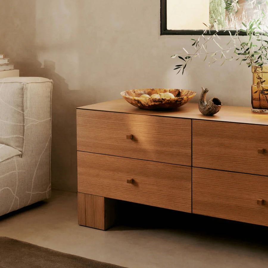 Kuben Drawers 2x2 - Natural Oak Veneer