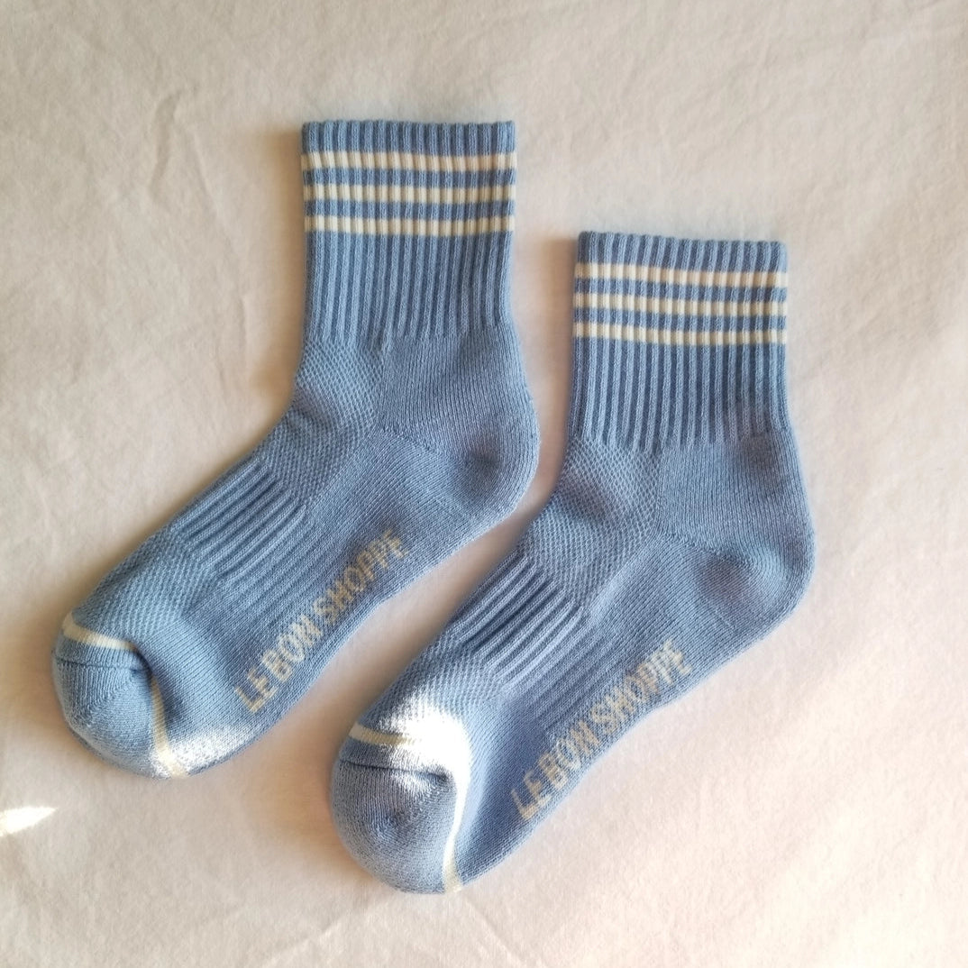 Le Bon Shoppe Girlfriend Socks: Parisian Blue