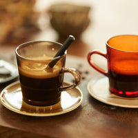 Thumbnail for HKLiving 70s Glassware: Coffee Cups Mud brown (Set of 4) 