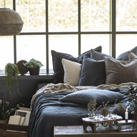 Thumbnail for IB Laursen Cushion Fog Linen 60 x 40cm feather filled