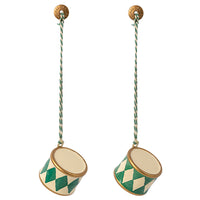 Thumbnail for Maileg Metal Ornament Small Drum Dark Green 14-3510-00