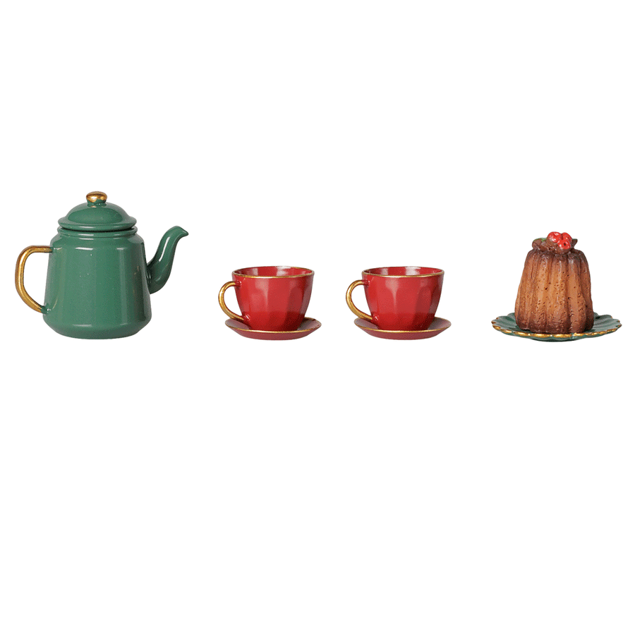 PRE_ORDER Christmas tea party, Mouse - Red/Green *November *