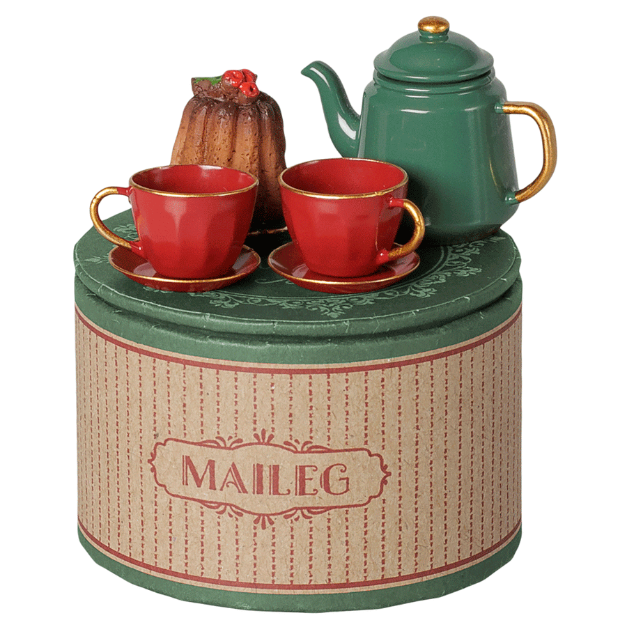 PRE_ORDER Christmas tea party, Mouse - Red/Green *November *