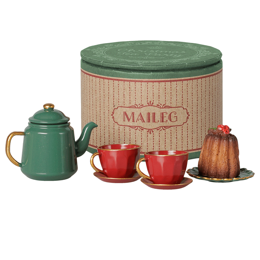 PRE_ORDER Christmas tea party, Mouse - Red/Green *November *