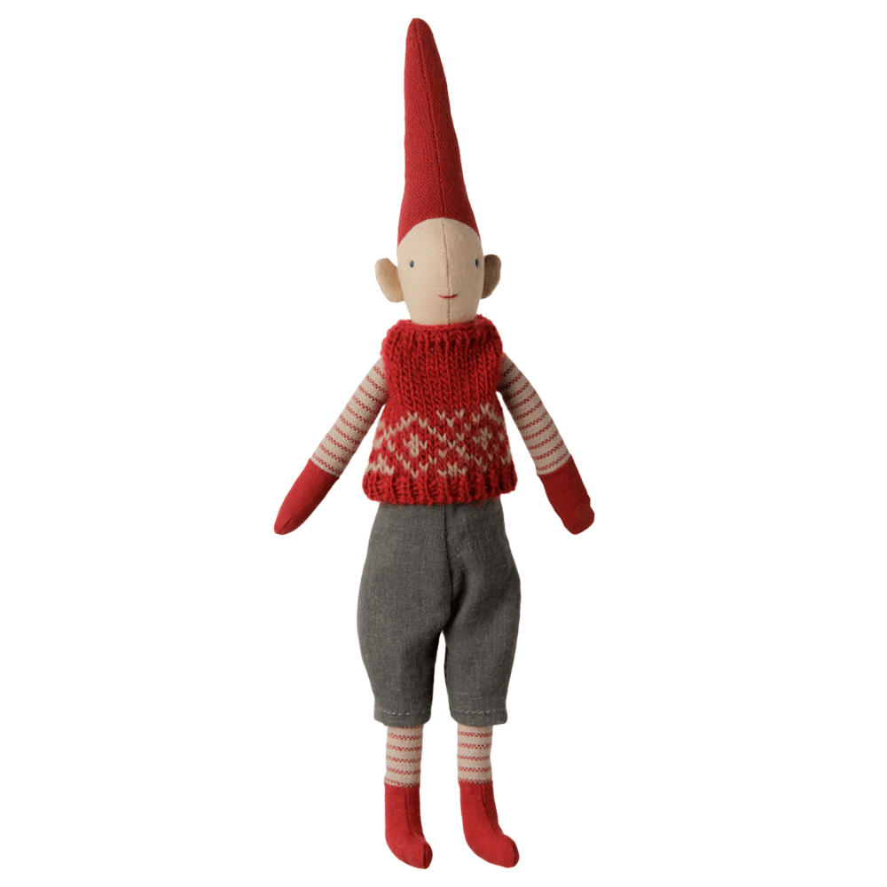 PRE_ORDER Pixy, Size 1 - Boy - Red knitted vest *October