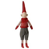 Thumbnail for PRE_ORDER Pixy, Size 1 - Boy - Red knitted vest *October