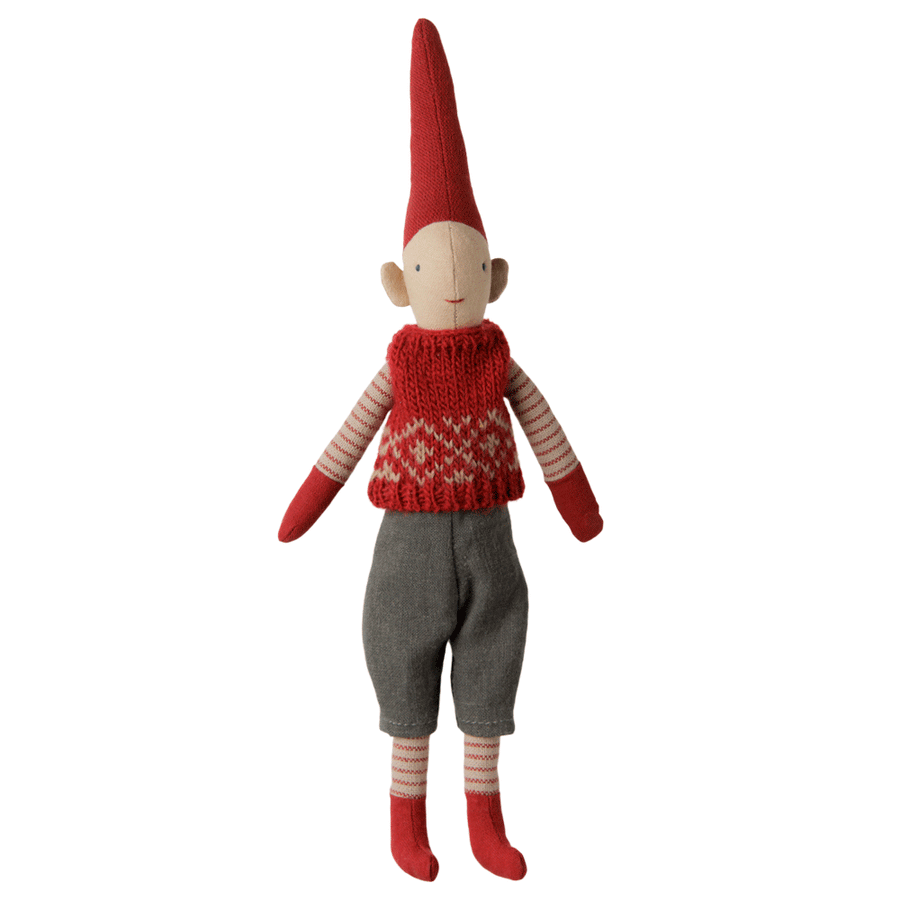 PRE_ORDER Pixy, Size 1 - Boy - Red knitted vest *October
