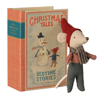 Thumbnail for PRE_ORDER Christmas mouse, Baby in book  *September