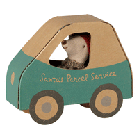 Thumbnail for PRE_ORDER Christmas mouse, Little brother in car box  *November*