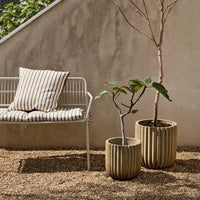 Thumbnail for Fiber Flower Pot Set of Two Antique Beige.