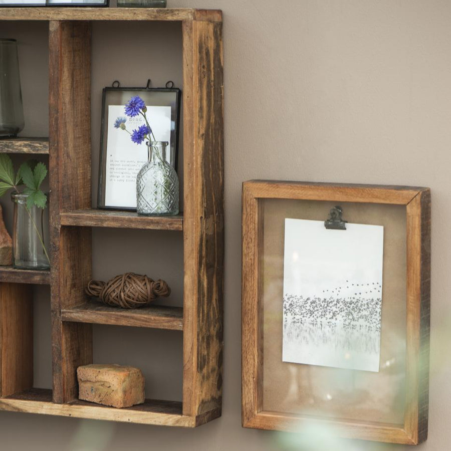 Wall shelf w/different kinds of rooms UNIQUE can hang horizontal and vertical