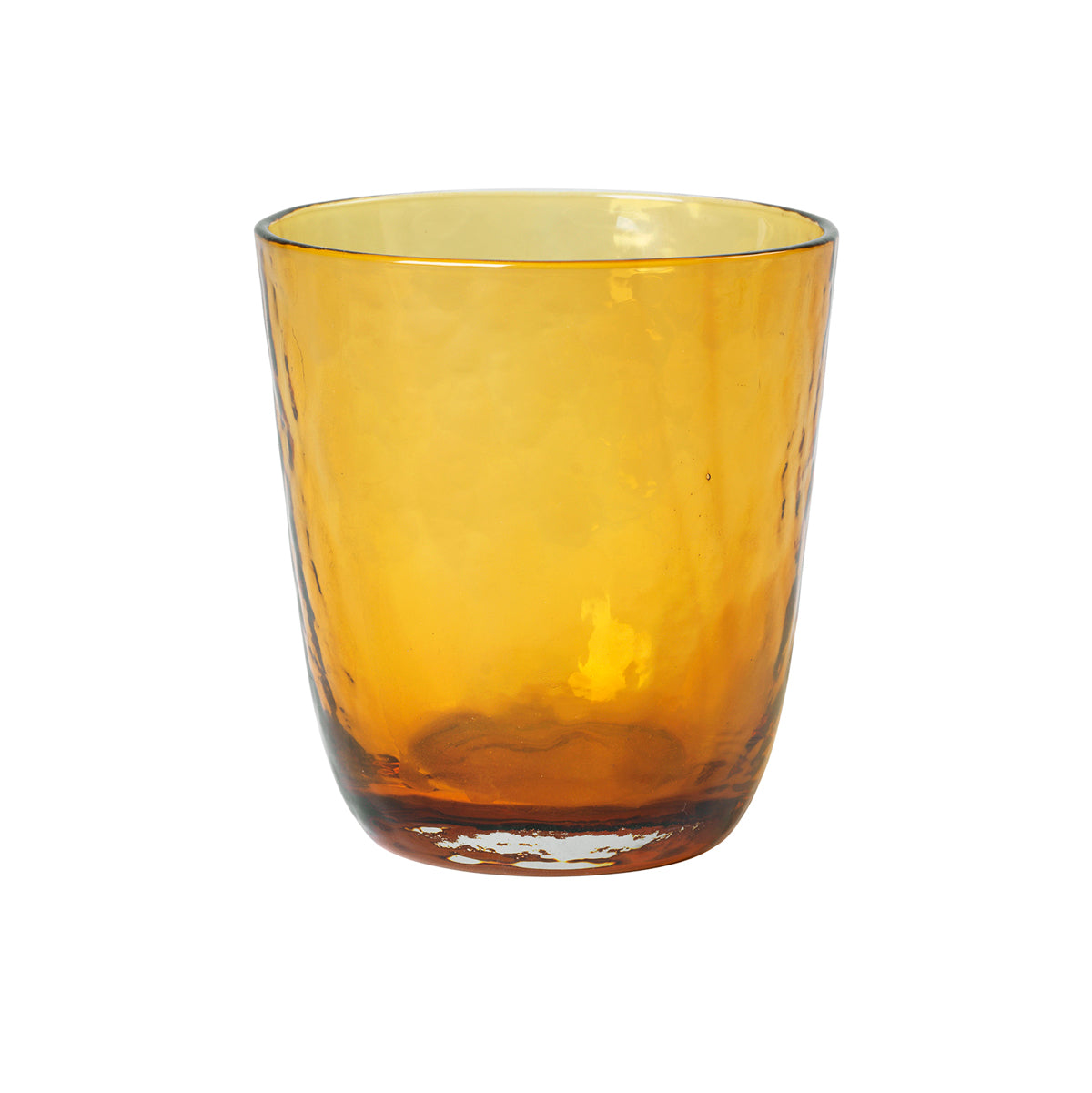 Broste Copenhagen Hammered 33.5 cl Mouth-blown glass Amber