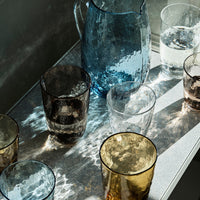 Thumbnail for Broste Copenhagen Hammered Tall Tumbler Clear