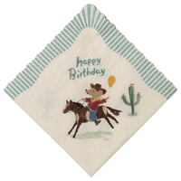 Thumbnail for Napkin, Happy Birthday - Cowboy
