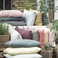Thumbnail for Cushion Mustard Linen 60 x 40cm