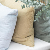 Thumbnail for Cushion Mustard Linen 60 x 40cm