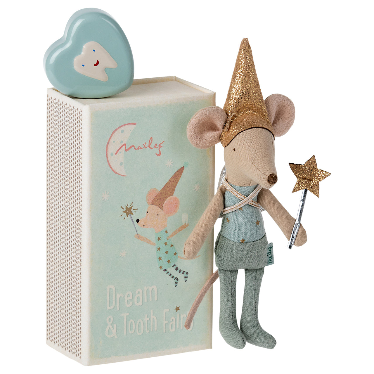 Tooth fairy, Big brother mouse w. metal box 2024 16-1739-02