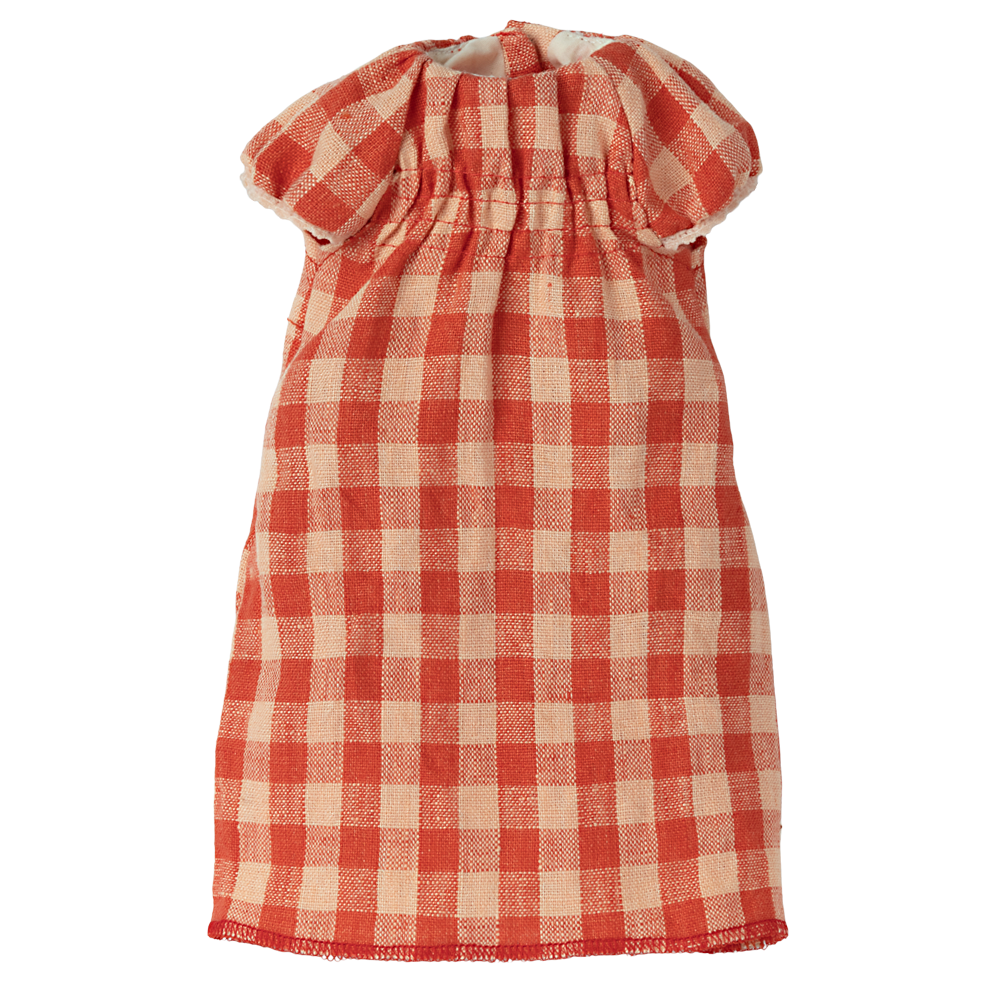 Maileg Red Check Dress Size 3 16-2300-01