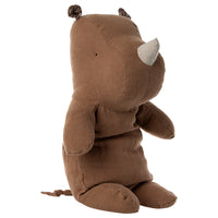 Thumbnail for Maileg Safari Friends, Rhino, Medium - Chocolate 16-3602-00