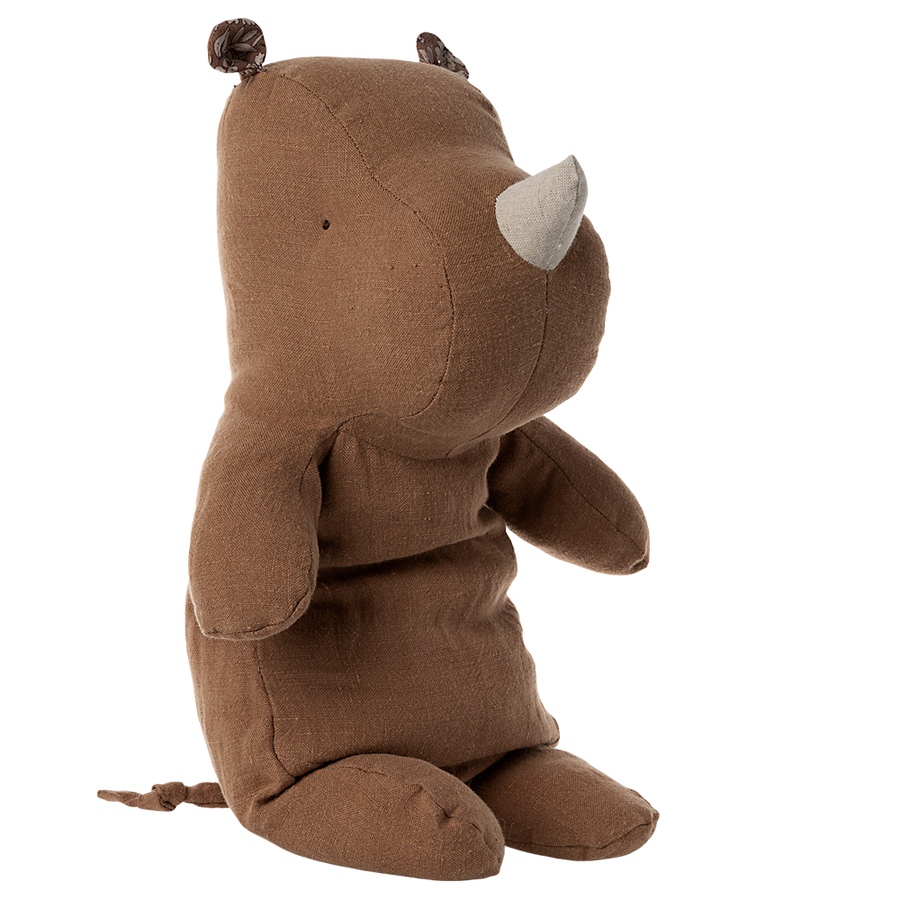 Maileg Safari Friends, Rhino, Medium - Chocolate