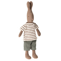 Thumbnail for Rabbit Size 2, Brown - Striped Blouse and Pants