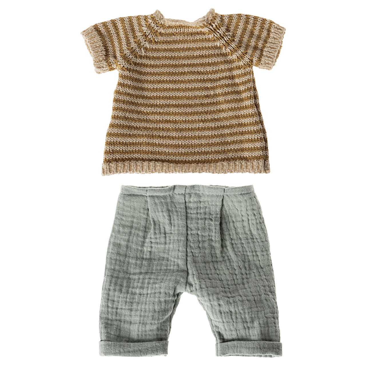 Maileg Knitted Shirt & Pants Size 3 Bunny 16-4320-01