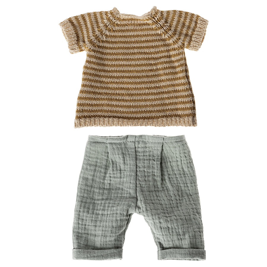 Maileg Knitted Shirt & Pants Size 3 Bunny 16-4320-01