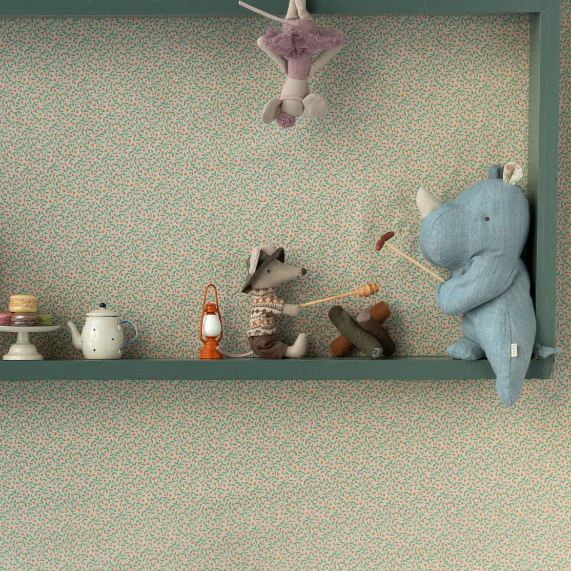 Maileg Safari Friends Small Rhino - Blue Sand 16-4602-00