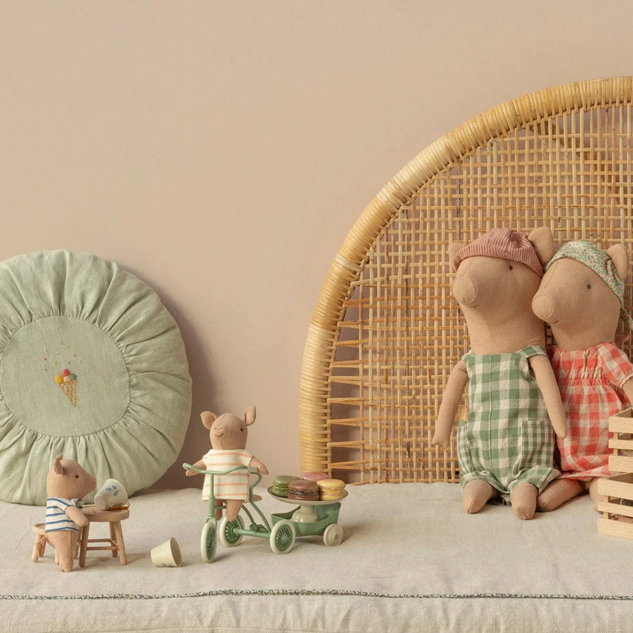 Maileg Abri à tricycle, Mouse - Green