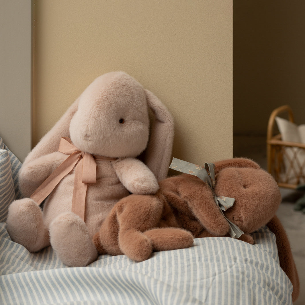 Sleeping Bunny Plush Soft Brown