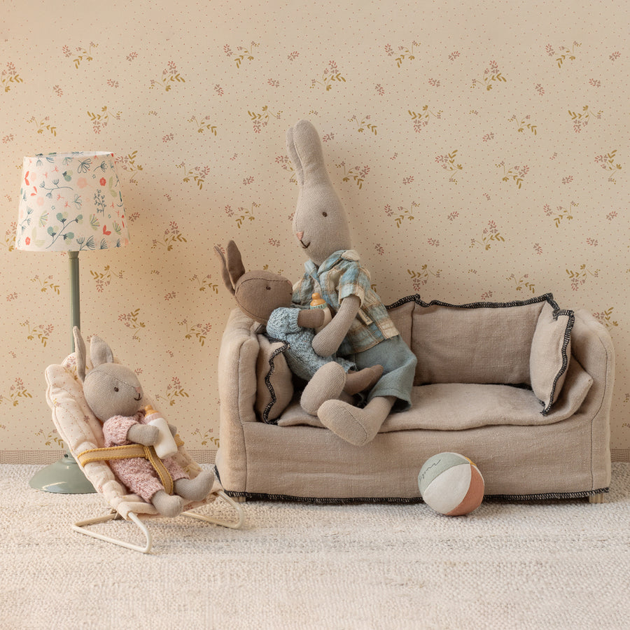 Rabbit, Micro - Sand - Rose Knitted Suit