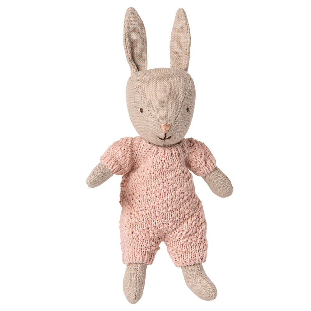 Rabbit, Micro - Sand - Rose Knitted Suit