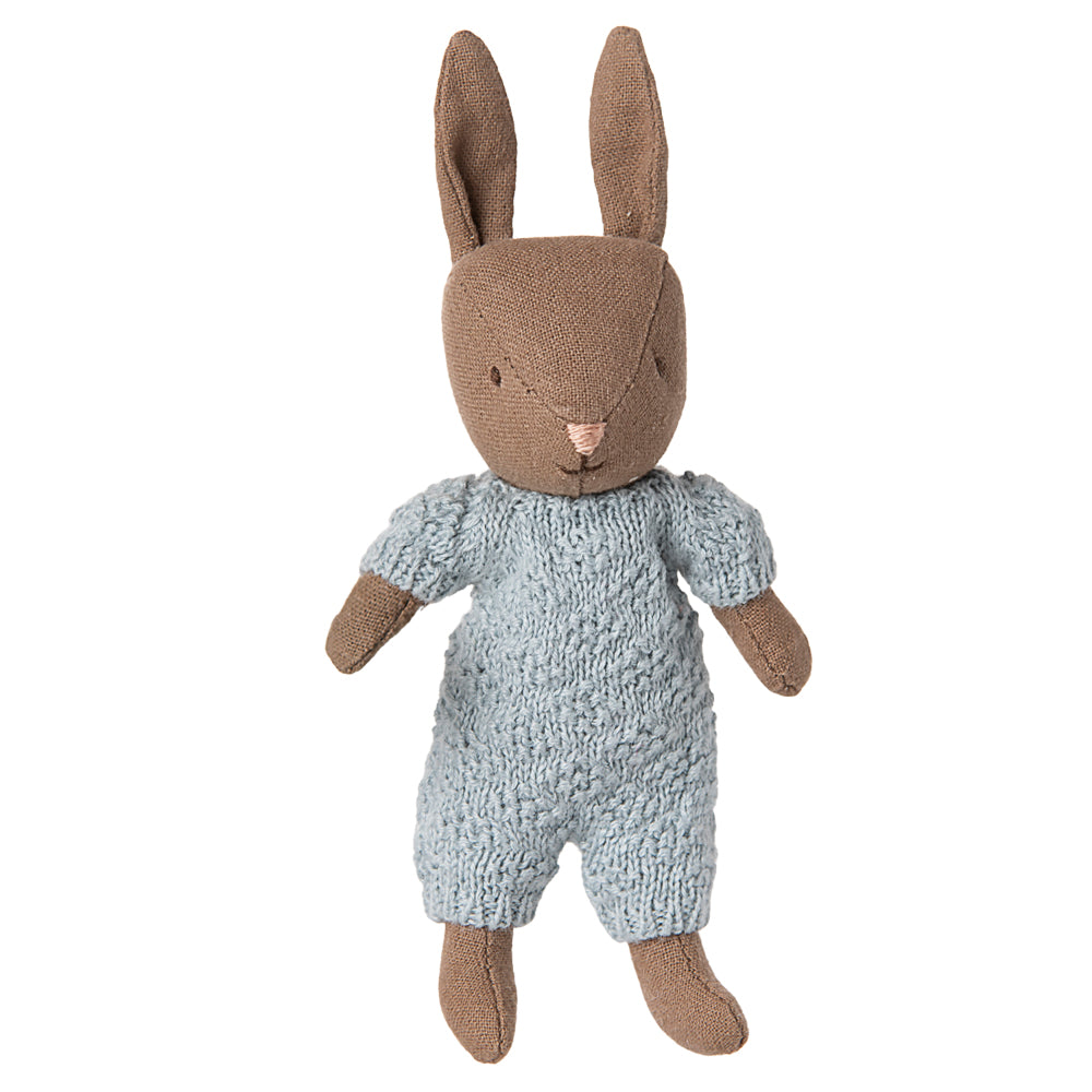 Rabbit, Micro - Brown - Blue Knitted Suit