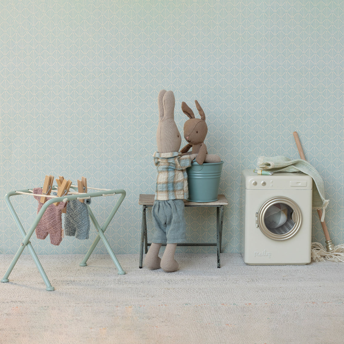 Knitted Suit, Micro - Blue