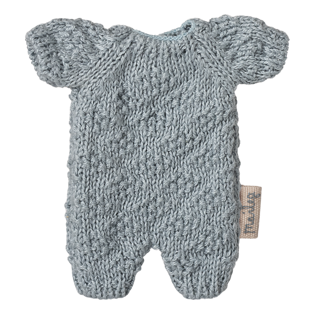 Knitted Suit, Micro - Blue