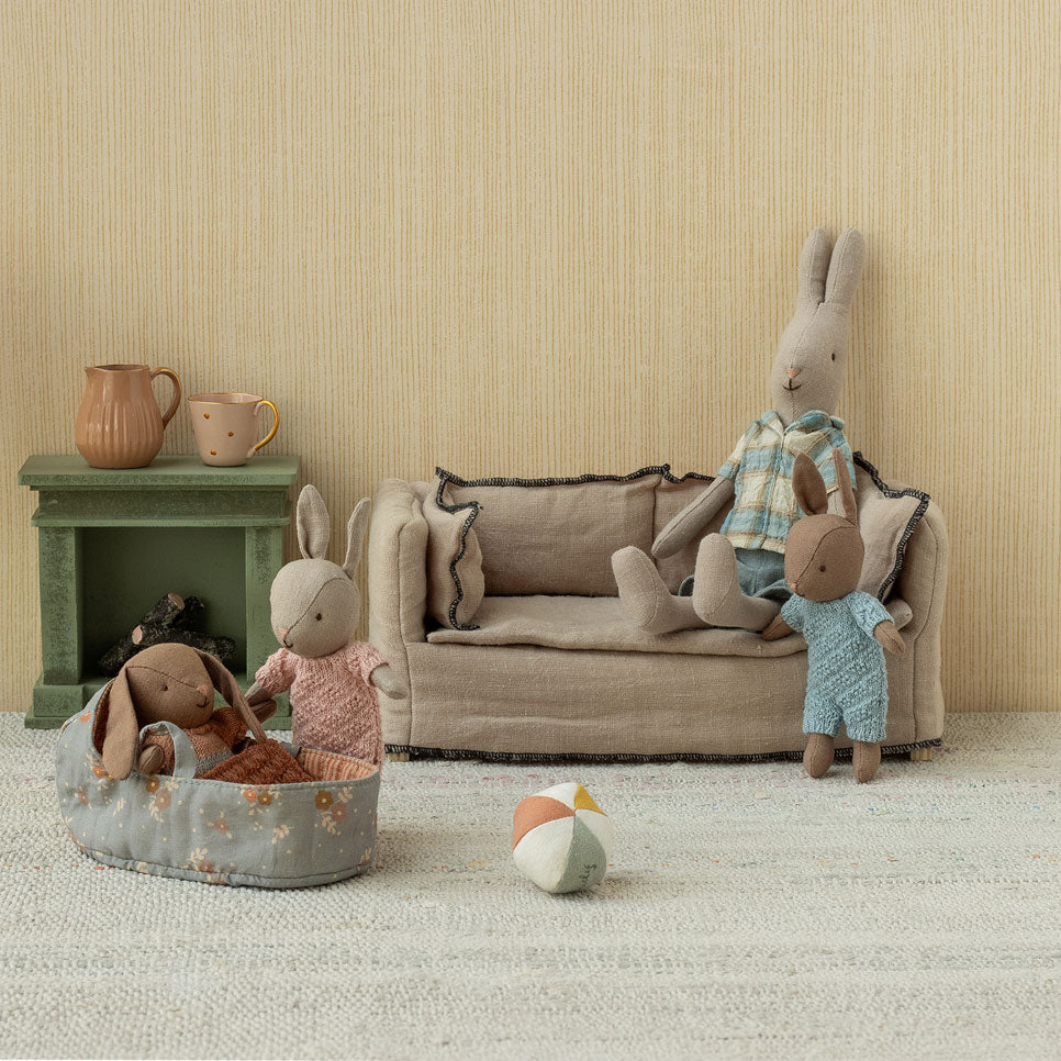 Bunny set, Micro - Brown - Dusty rose