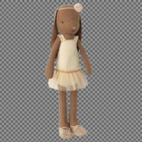 Thumbnail for Bunny, Size 2 - Chocolate Brown - Ballet Suit and Skirt Cream