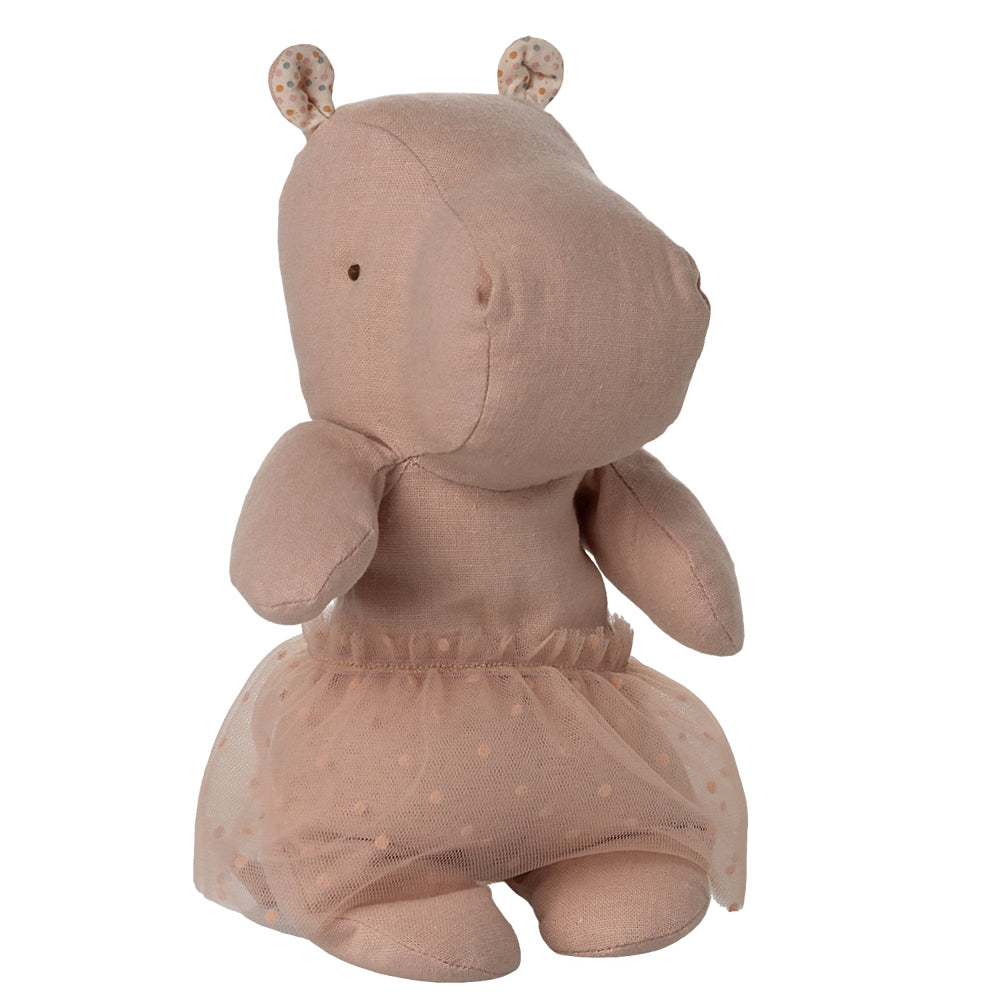 Safari Friends Small Hippo with Skirt- Soft Rose (PRE ORDER MAY)