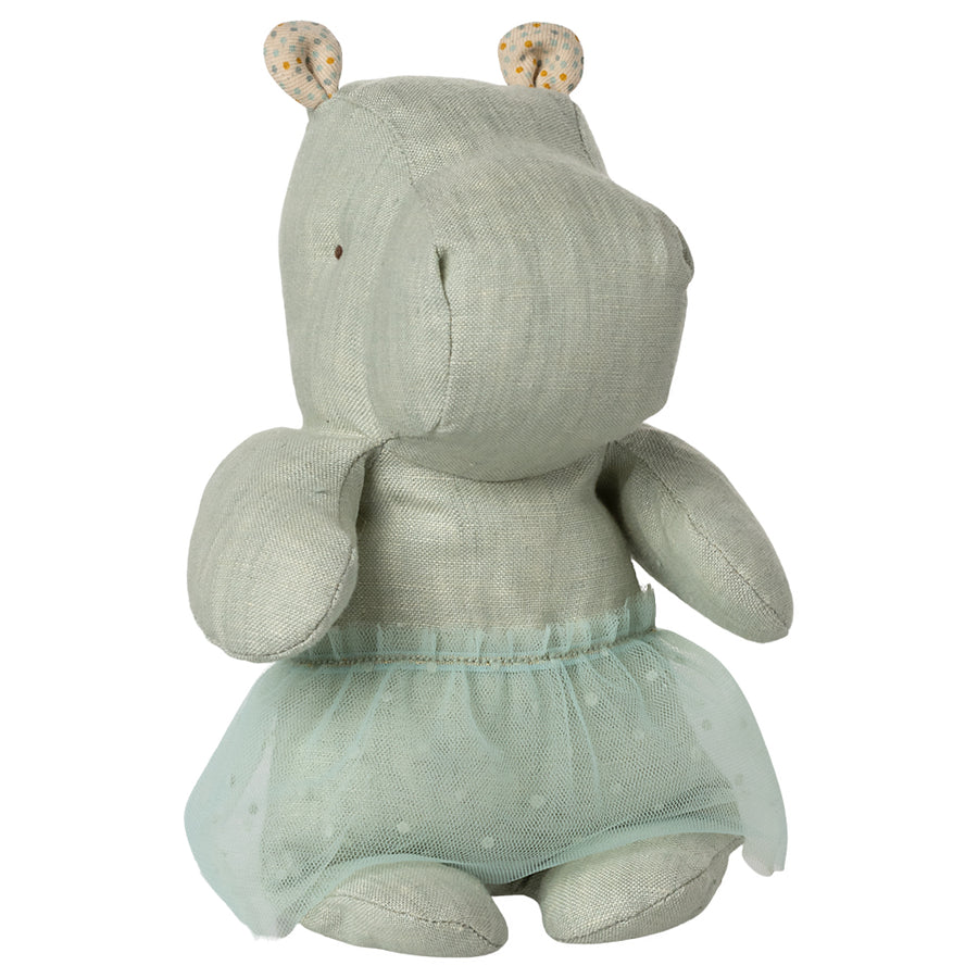 Safari Friends Small Hippo with Skirt- Mint (PRE ORDER MAY)