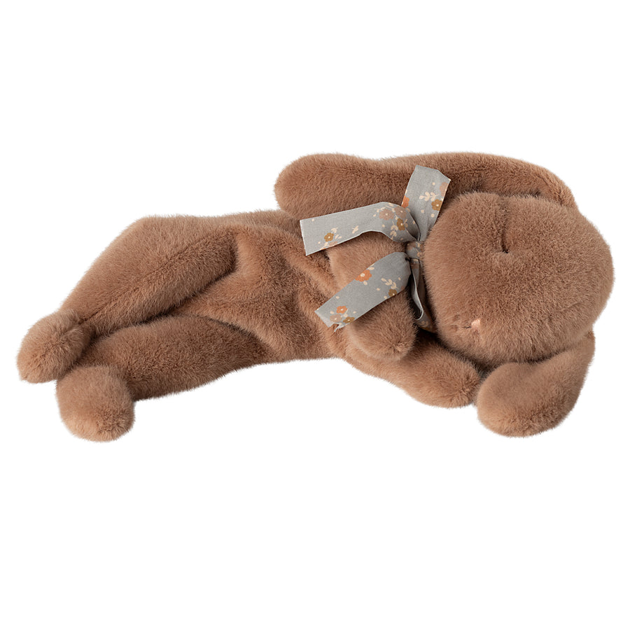 Sleeping Bunny Plush Soft Brown
