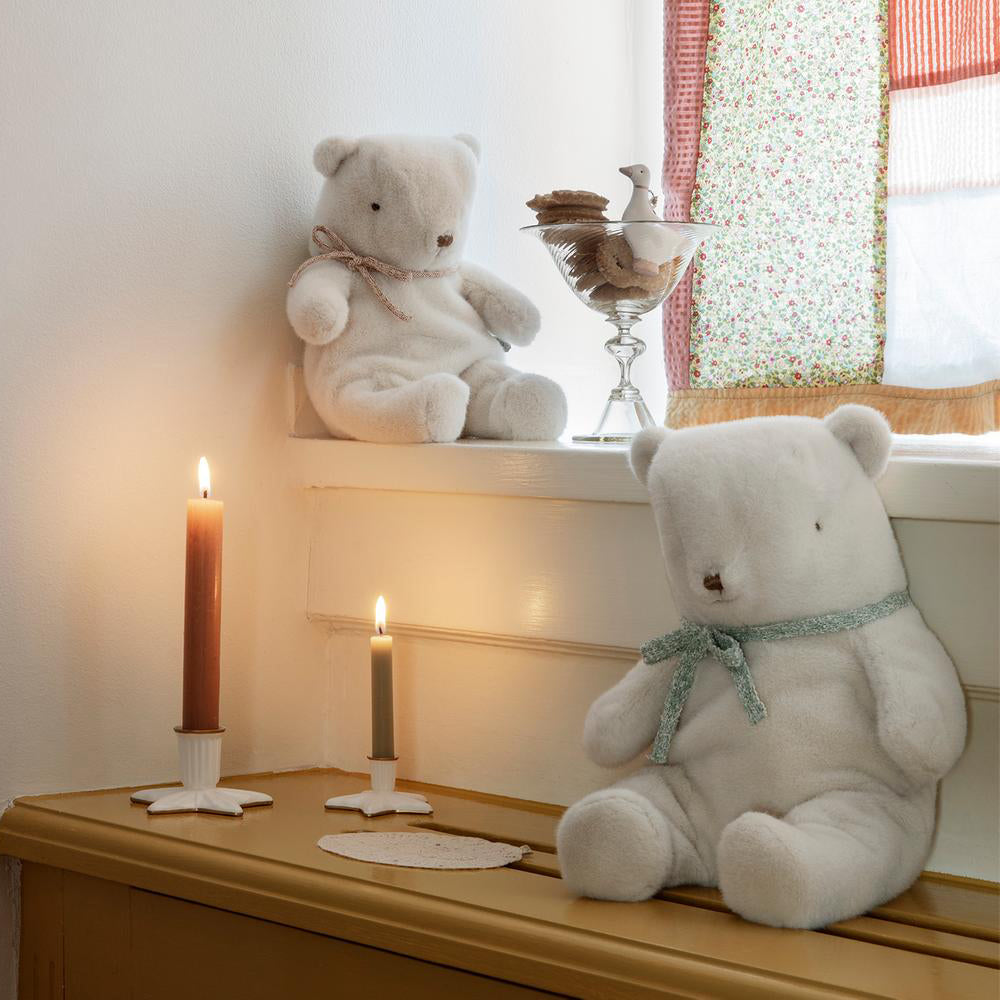 Teddy Bear Plush, Small - Off White