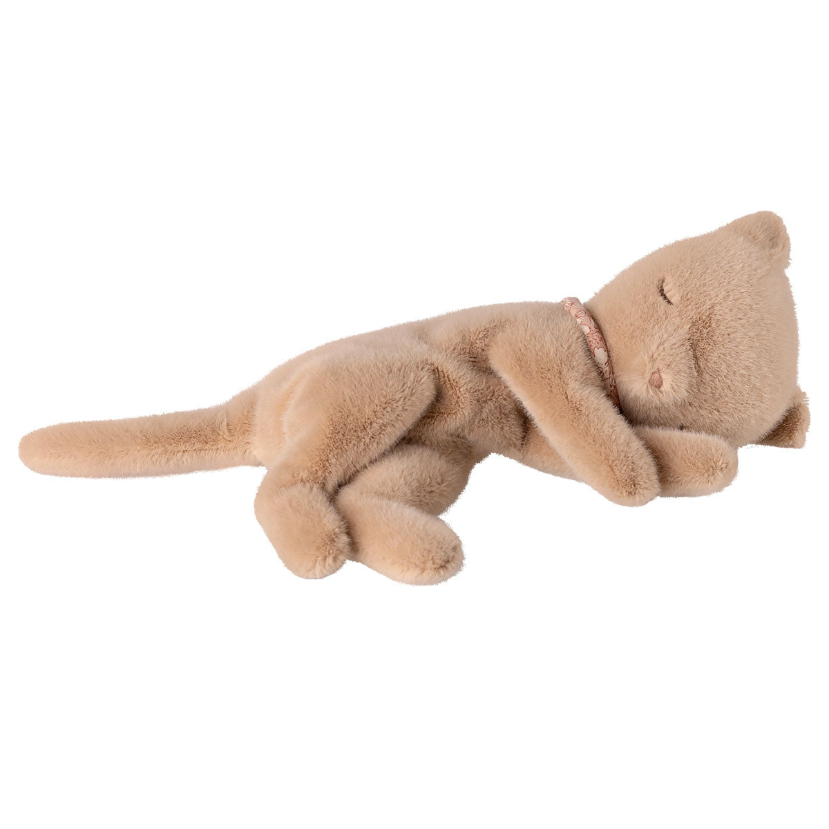 Pre-order Sleeping Kitten Plush, Small Cream Peach