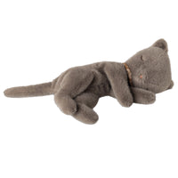 Thumbnail for Pre-order Sleeping Kitten Plush, Small Grey