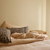 Thumbnail for Leopard linen cushion cover: With upholstery / 30 x 50 cm