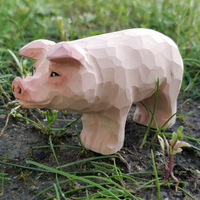 Thumbnail for Wudimals® Wooden Pig Animal Toy