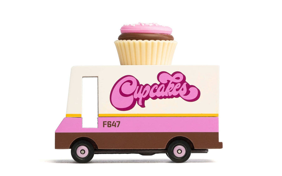 Candyvan - Cupcake - Wooden Diecast Toy Car Candylab