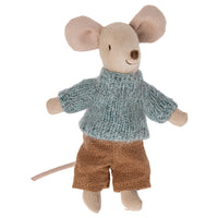Thumbnail for Maileg Knitted Sweater & Pants For Big Brother Mouse 17-2214-02