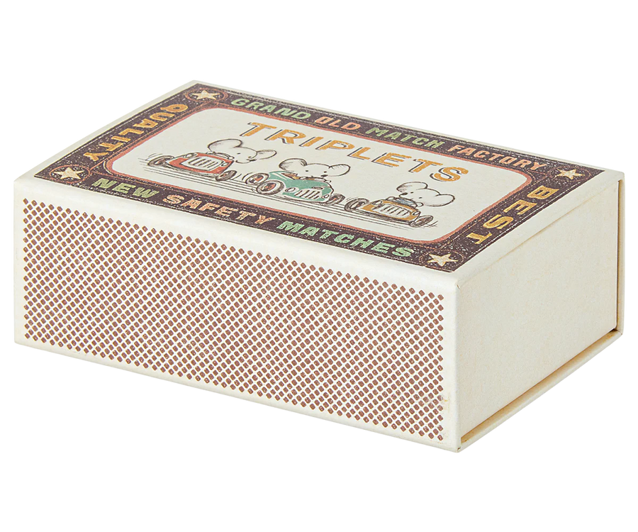 Pre-order Triplets Baby Mice in a Matchbox