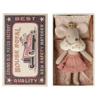 Thumbnail for Maileg Princess Mouse, Little Sister in Matchbox 17-3100-00